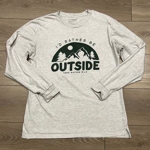 Heather grey long sleeve shirt